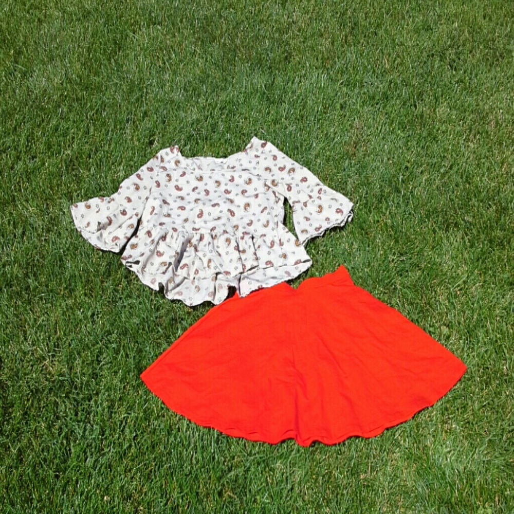 Red Skater Skirt