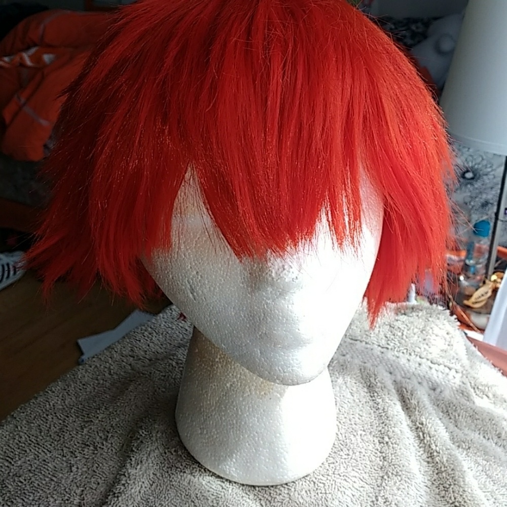 Short Red Cosplay Wig