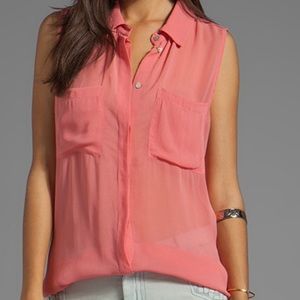 s a n c t u a r y Sleeveless Shirttail Top