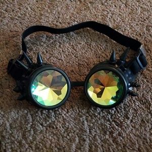 Kaleidescope Goggles with spikes