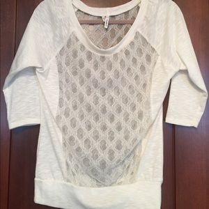 White sheer with some sparkle.