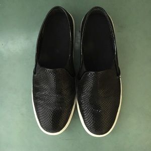 Cole Haan Black Slip Ons