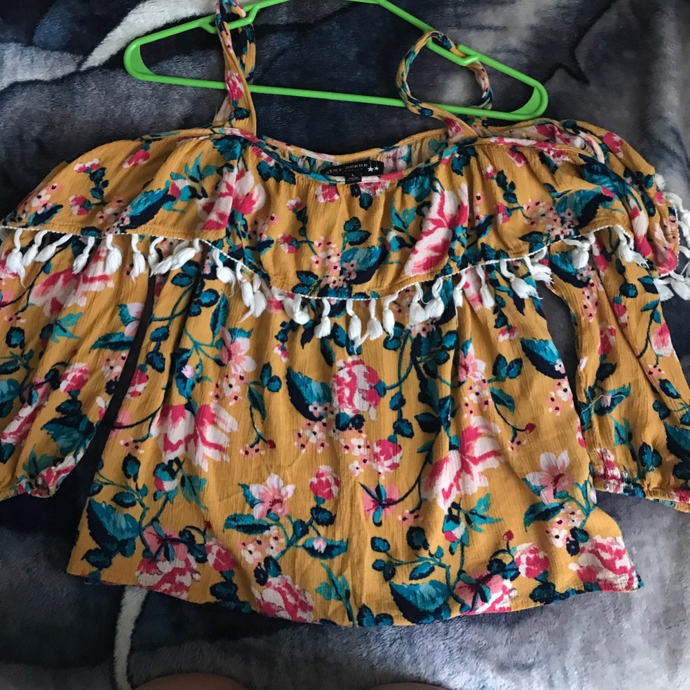 Summer off the shoulder crop top