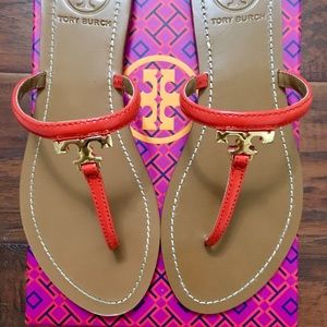 Tory Burch Logo Flat Sandals