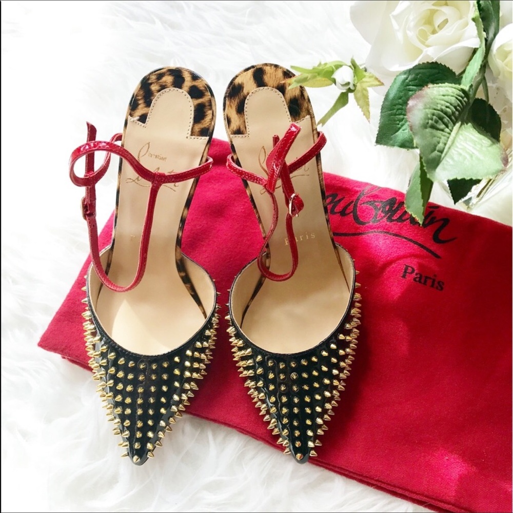 Christian Louboutin Balia Spike ankle strap pump