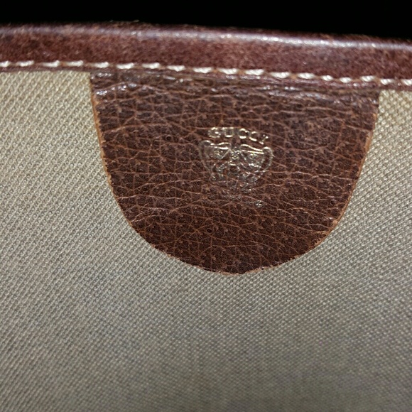 Vintage Authentic Gucci Shopping Tote Brown - Picture 3 of 8