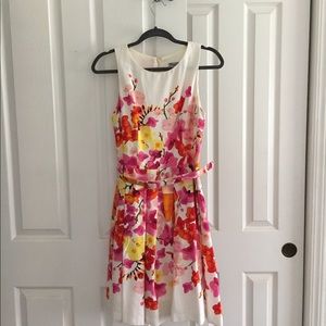 Floral "Eliza J" sleeveless summer dress