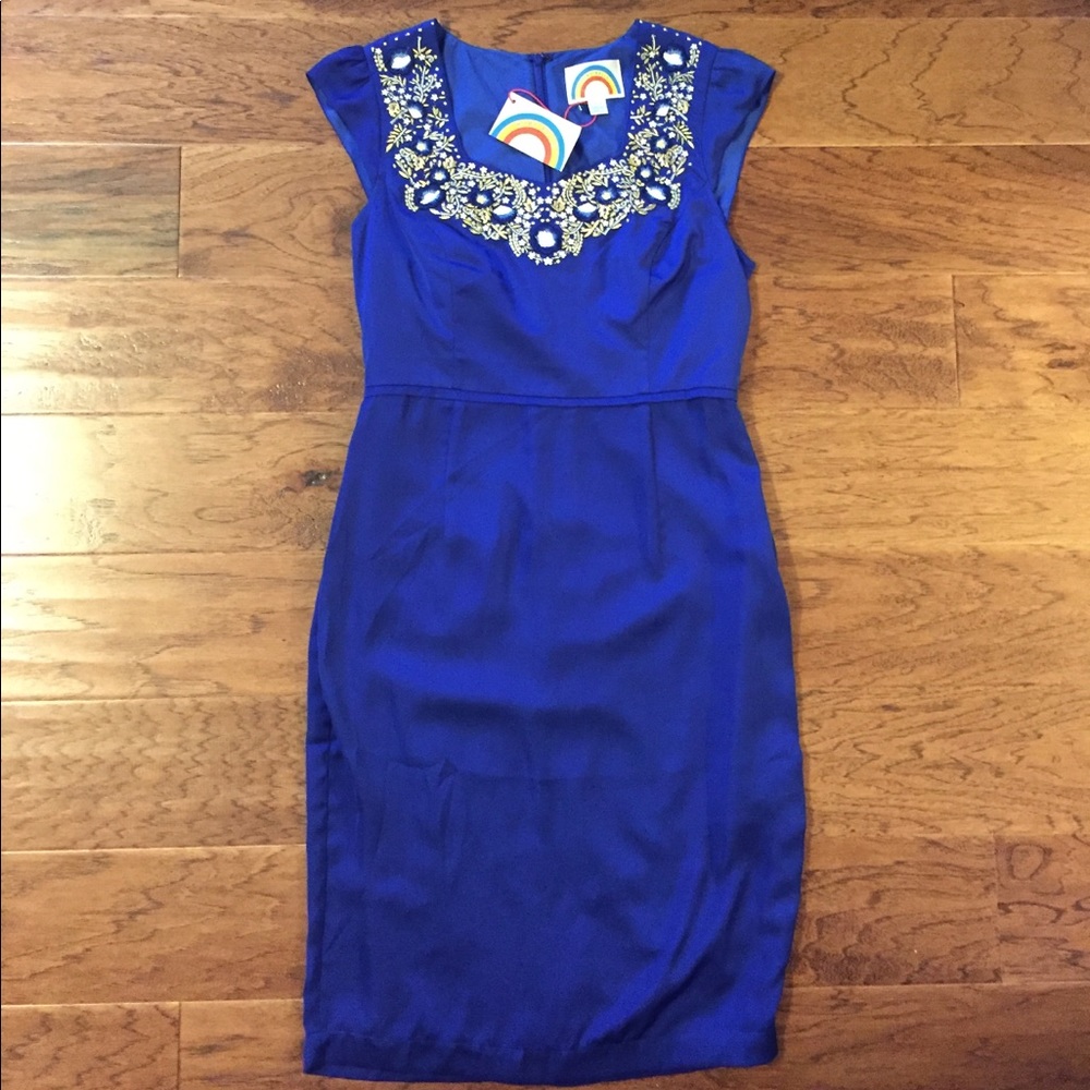 Embellished Blue Dress