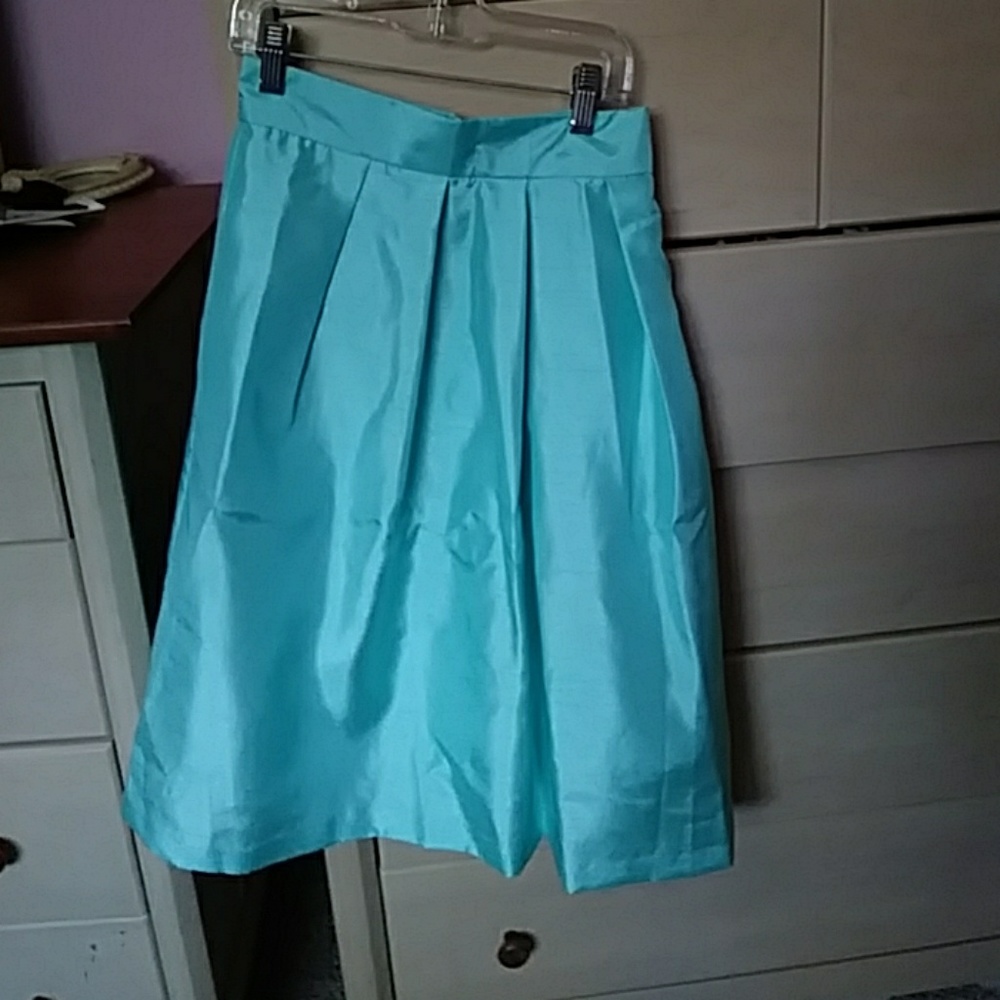 Light turqoise blue flary skirt