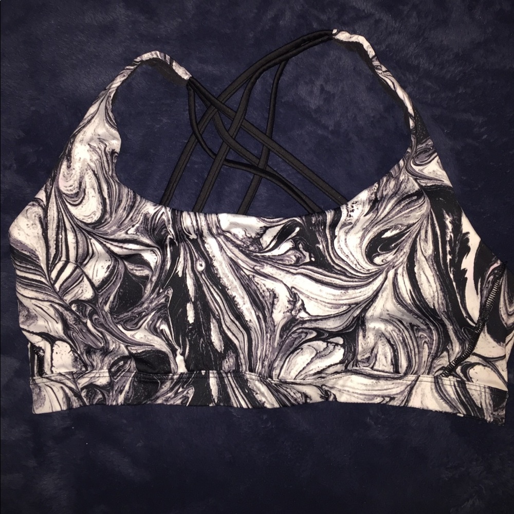 Black and White Victoria's Secret Sports Bra