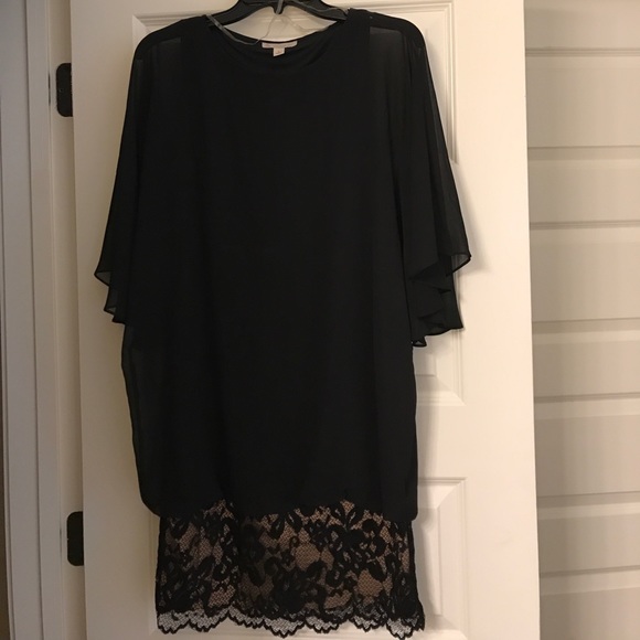 Dress Barn Chiffon blouse mini cocktail dress - Picture 1 of 3