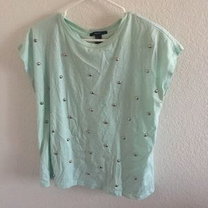 Forever 21 mint green t-shirt
