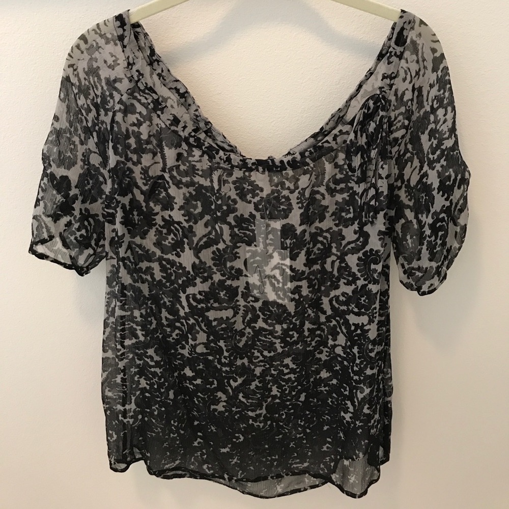 joie sheer blouse