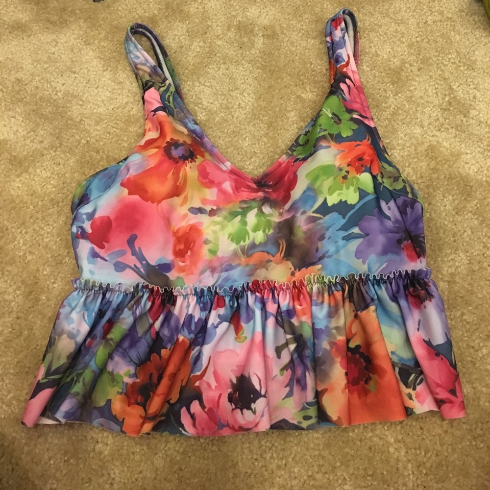 NWOT Kortni Jeane V neck swim top