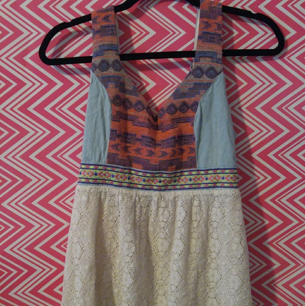 Lace Aztec dress