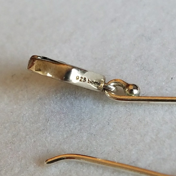 *SOLD*  Boma Silver Purple turquoise petite drops - Picture 7 of 8