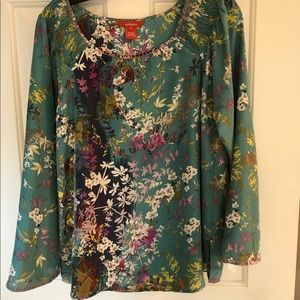 Multi colored floral loose fitted top - Sundance