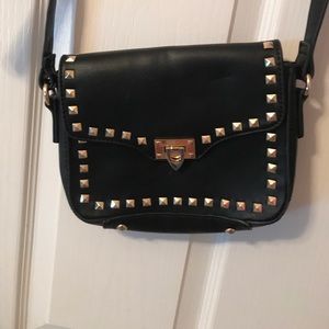 Faux leather cross body purse