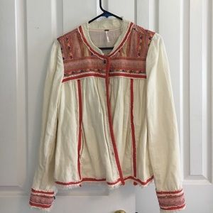 Free People- embroidered jacket