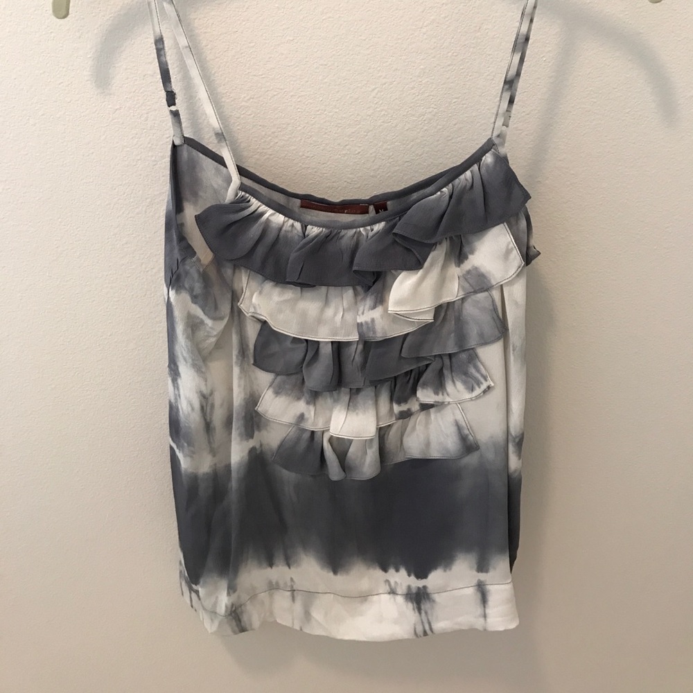 silk tie dye tank top