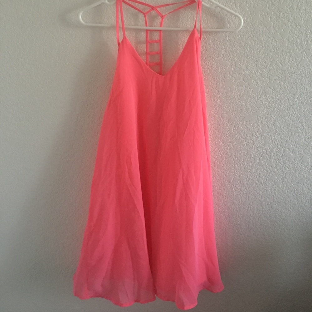 Bright pink dress