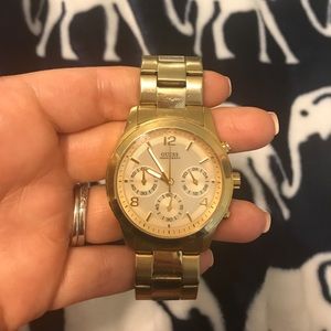 Guess gold oversized woman's watch