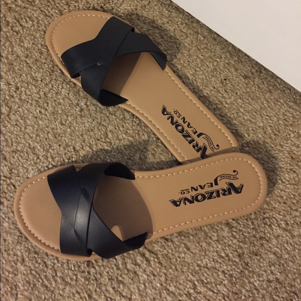 New leather sandals