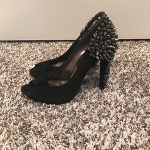 🚫SOLD🚫 "Lorissa" Spiked Peep-toe Pumps