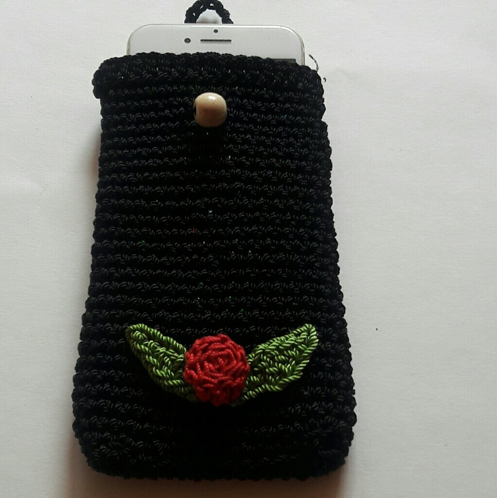 Iphone 7 Crochet Unique All HANDMADE Cover - Picture 3 of 4