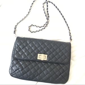 Black TOPSHOP crossbody/clutch purse