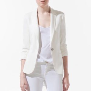 Zara White Blazer