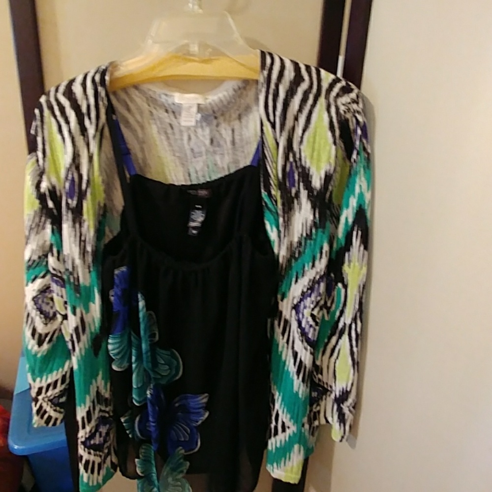 Chico cardigan w Bisou tank