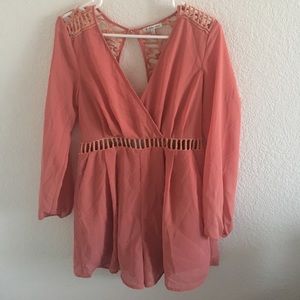 Peach romper