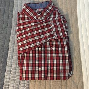 American Eagle red plaid shirt