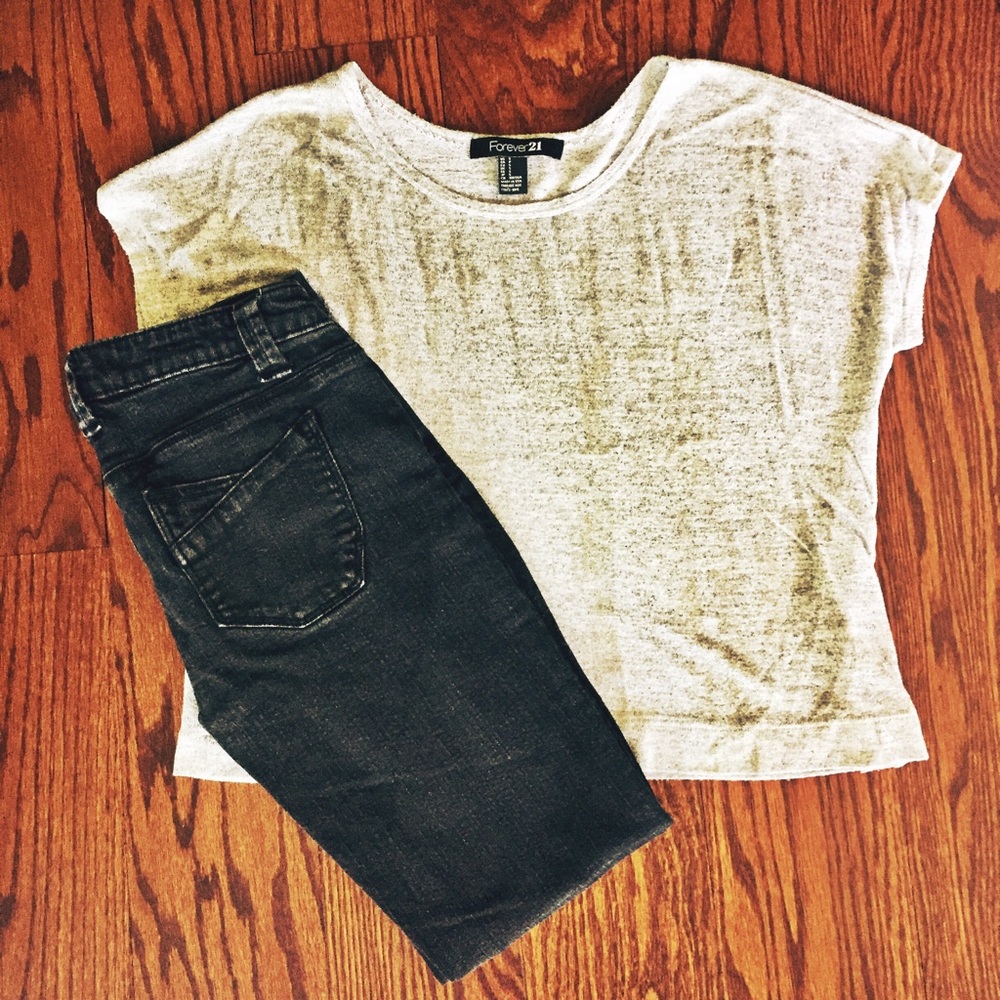 Forever 21 Shimmer Crop Top