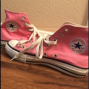 Pink High-Top Converse