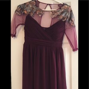 ASOS size 4 maroon maternity dress