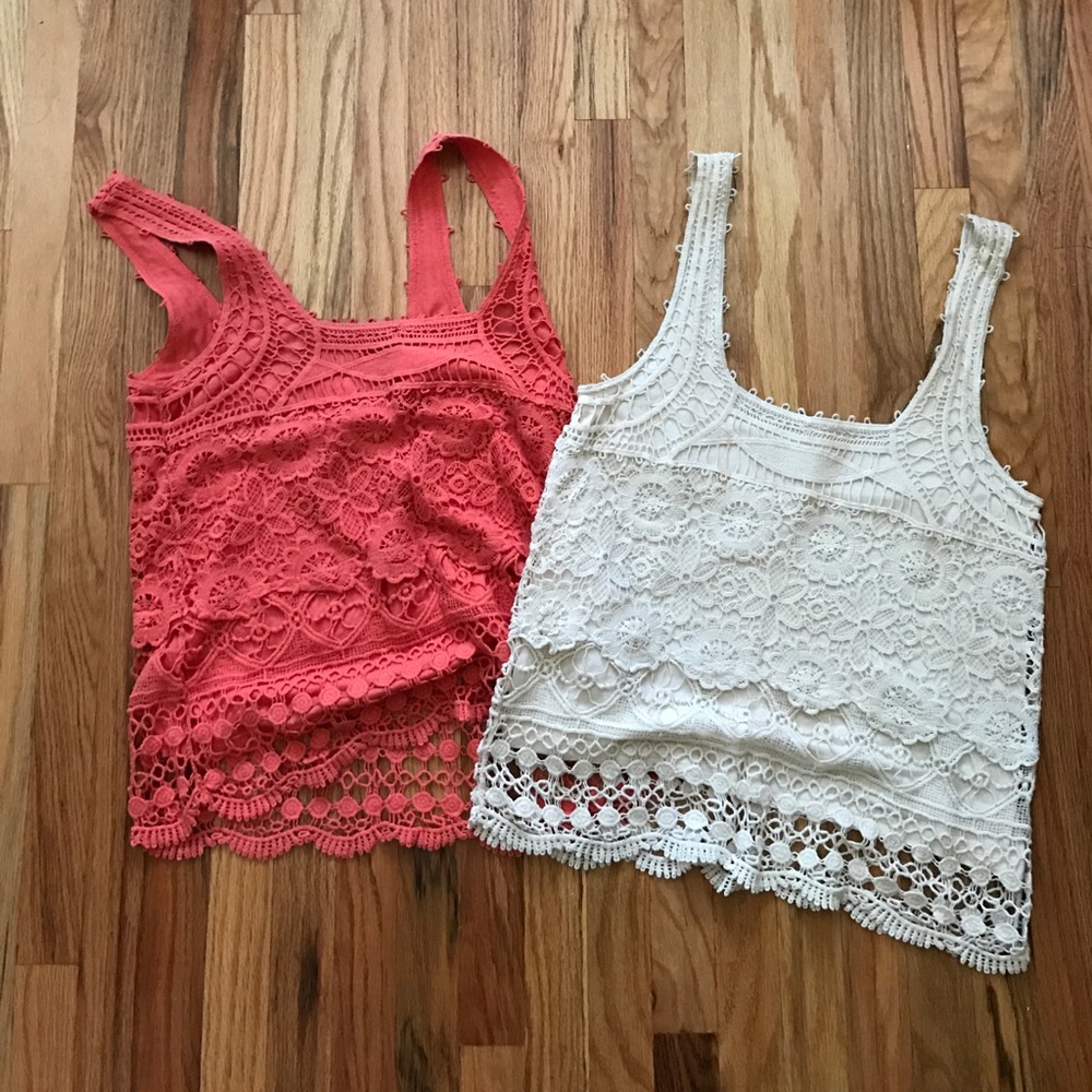 Pins and Needles Crochet tank top