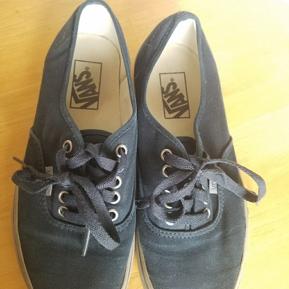 Navy Blue, Gray Vans - Picture 3 of 4