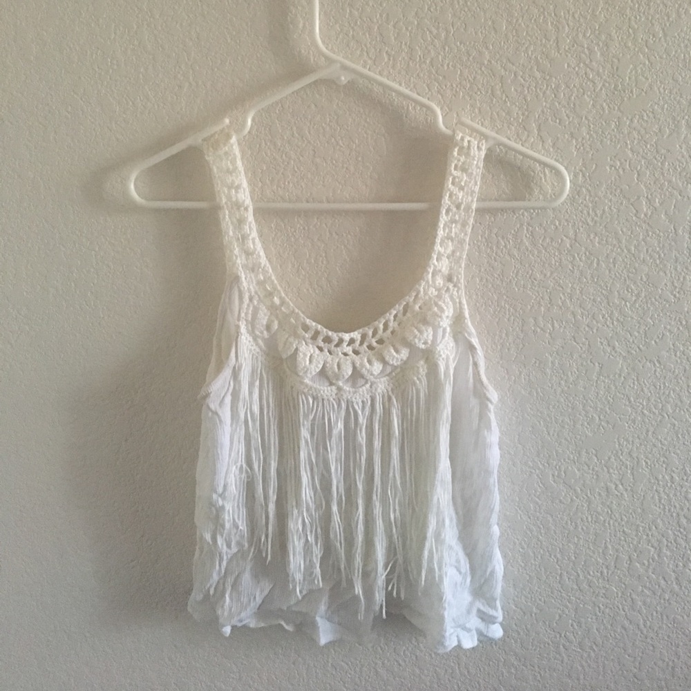 White crop top