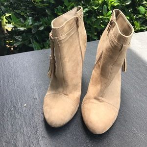 Forever 21 Beige Wedge Booties