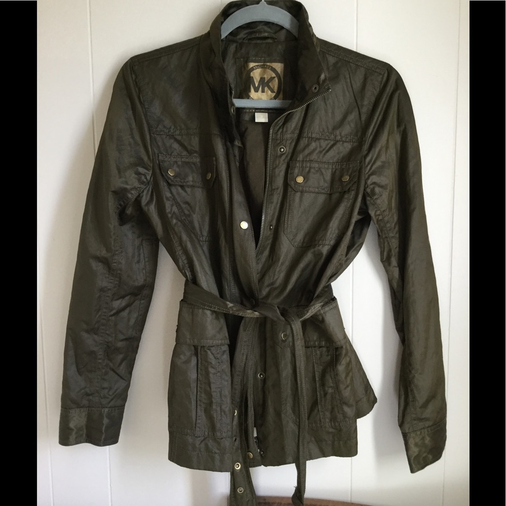 Michael Kors Olive Green Utility Jacket