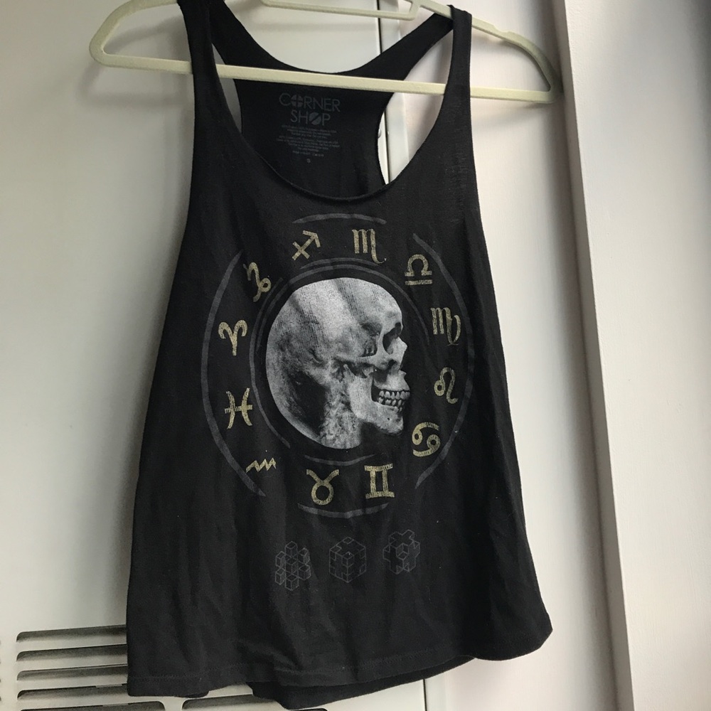 Skull Racer Back Tank from Urban!