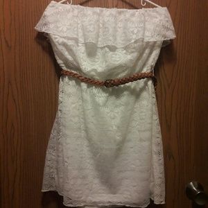 Off White Boho Lace Dress