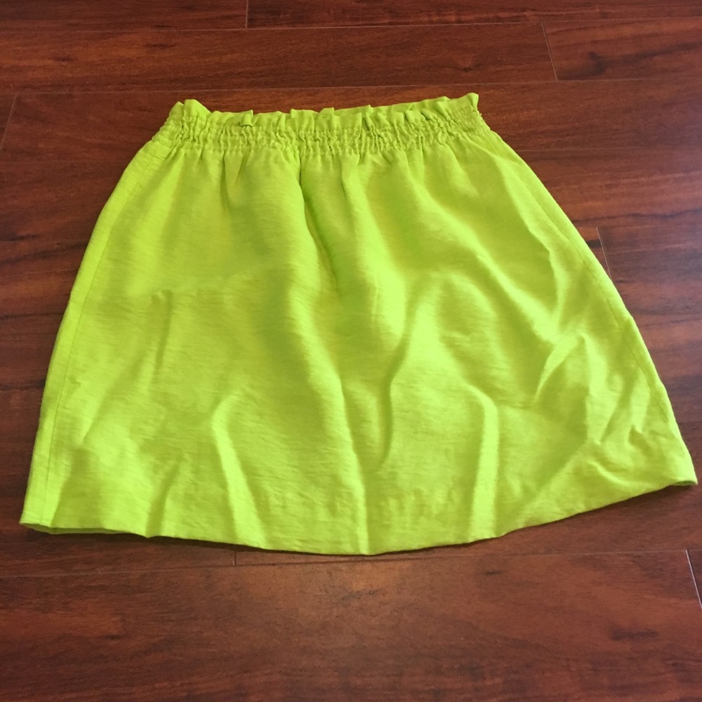 J Crew city mini in neon green