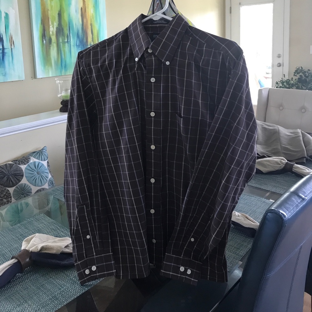 Men's button down long sleeve casual