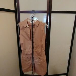 D&G shirt vest w belt