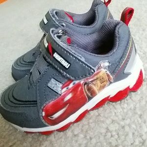Lightning McQueen light-up sneakers size 6