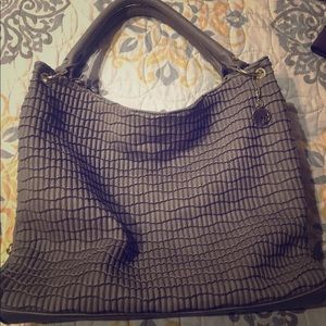 Shoulder Bag - Gold & Gray
