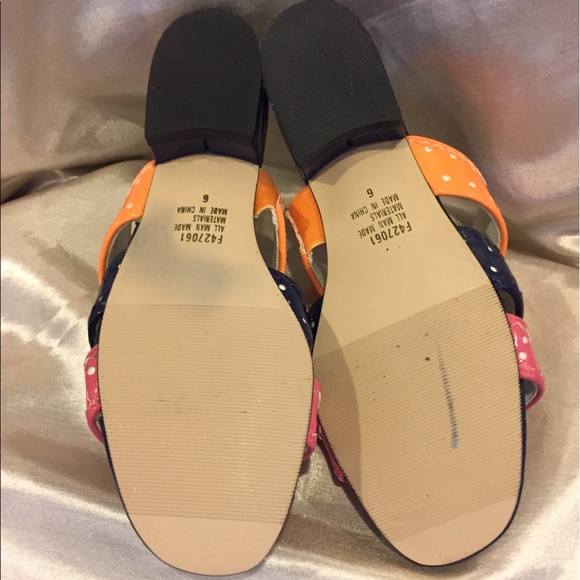✅sold✅Pink Orange Blue sandals size 6 - Picture 7 of 7